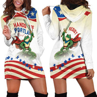 Hands Off Portland Hoodie Dress Resist Frog - Wonder Print Shop