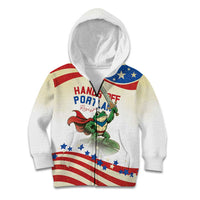 Hands Off Portland Kid Hoodie Resist Frog - Wonder Print Shop