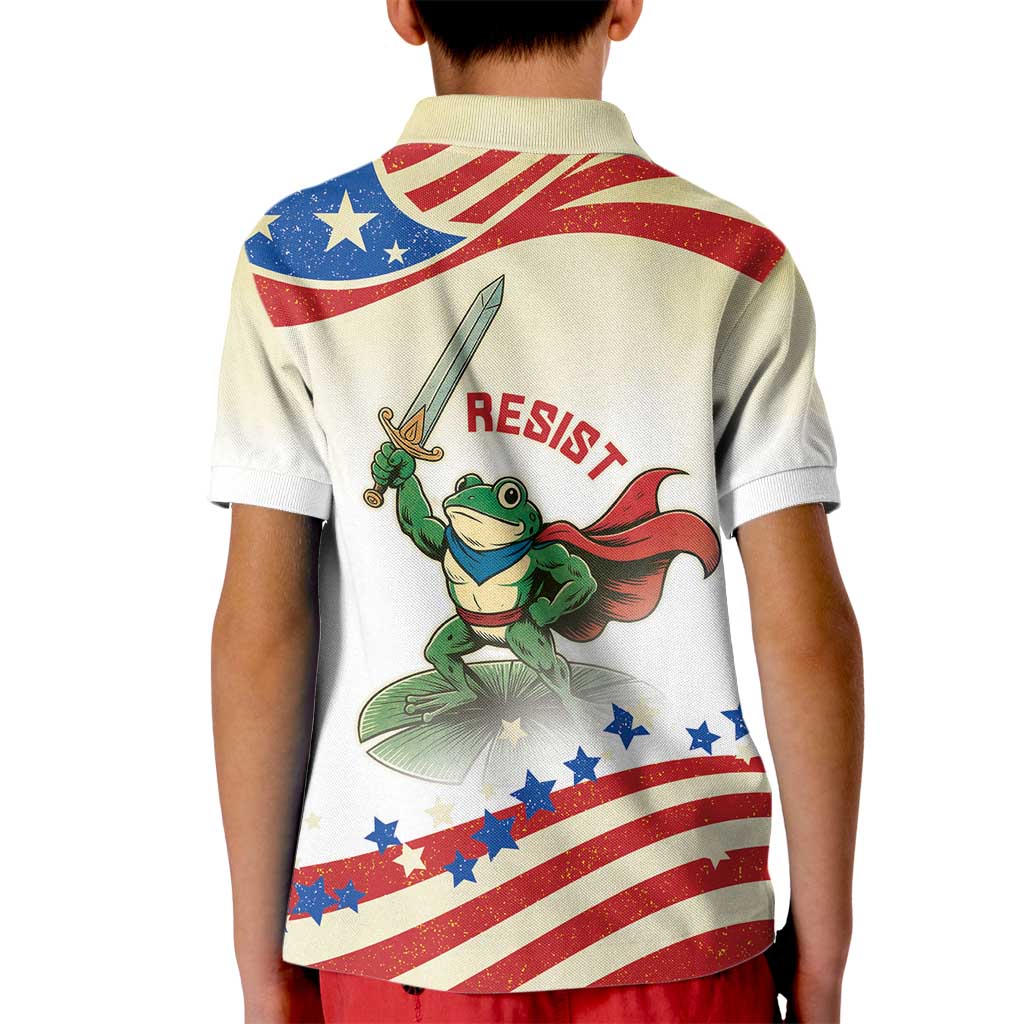 Hands Off Portland Kid Polo Shirt Resist Frog - Wonder Print Shop