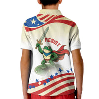 Hands Off Portland Kid Polo Shirt Resist Frog - Wonder Print Shop