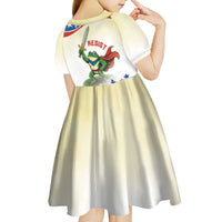 Hands Off Portland Kid Short Sleeve Dress Resist Frog - Wonder Print Shop