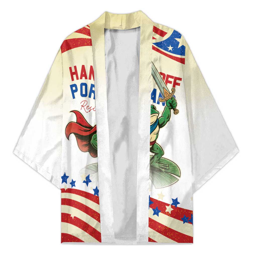 Hands Off Portland Kimono Resist Frog - Wonder Print Shop