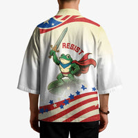 Hands Off Portland Kimono Resist Frog - Wonder Print Shop