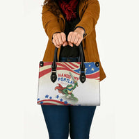 Hands Off Portland Leather Bag Resist Frog - Wonder Print Shop