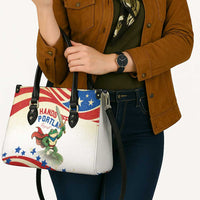 Hands Off Portland Leather Bag Resist Frog - Wonder Print Shop