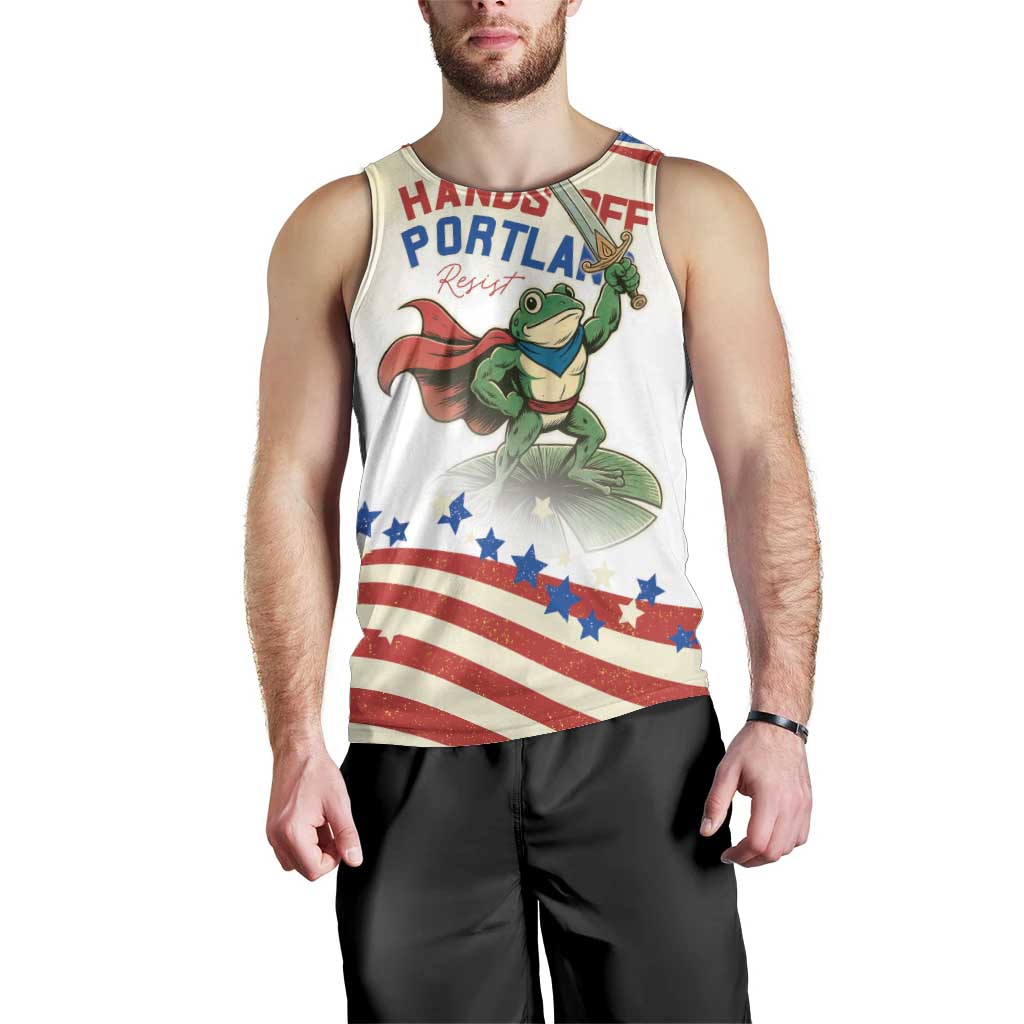 Hands Off Portland Men Tank Top Resist Frog - Wonder Print Shop