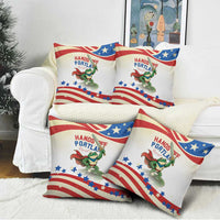 Hands Off Portland Pillow Cover Resist Frog - Wonder Print Shop