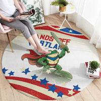 Hands Off Portland Round Carpet Resist Frog - Wonder Print Shop