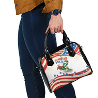 Hands Off Portland Shoulder Handbag Resist Frog - Wonder Print Shop