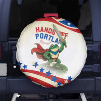 Hands Off Portland Spare Tire Cover Resist Frog - Wonder Print Shop