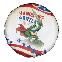Hands Off Portland Spare Tire Cover Resist Frog - Wonder Print Shop