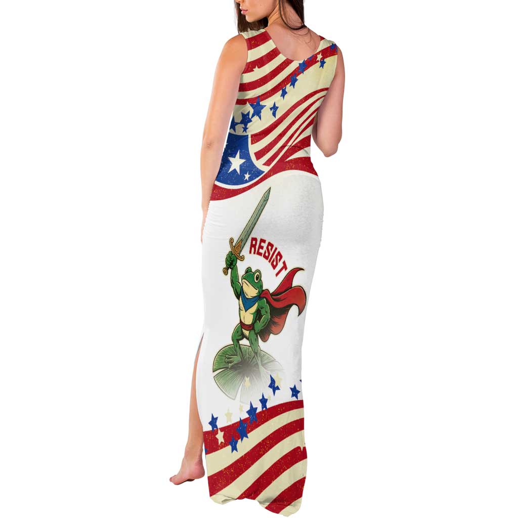 Hands Off Portland Tank Maxi Dress Resist Frog - Wonder Print Shop