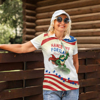 Hands Off Portland Women Polo Shirt Resist Frog - Wonder Print Shop