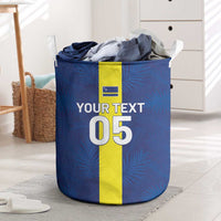 Custom Curacao Football Laundry Basket Go Champions Flag Style - Wonder Print Shop