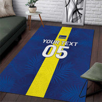 Custom Curacao Football Area Rug Go Champions Flag Style - Wonder Print Shop