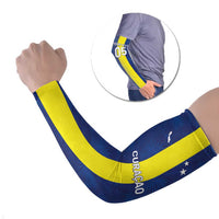 Custom Curacao Football Arm Sleeves Go Champions Flag Style - Wonder Print Shop