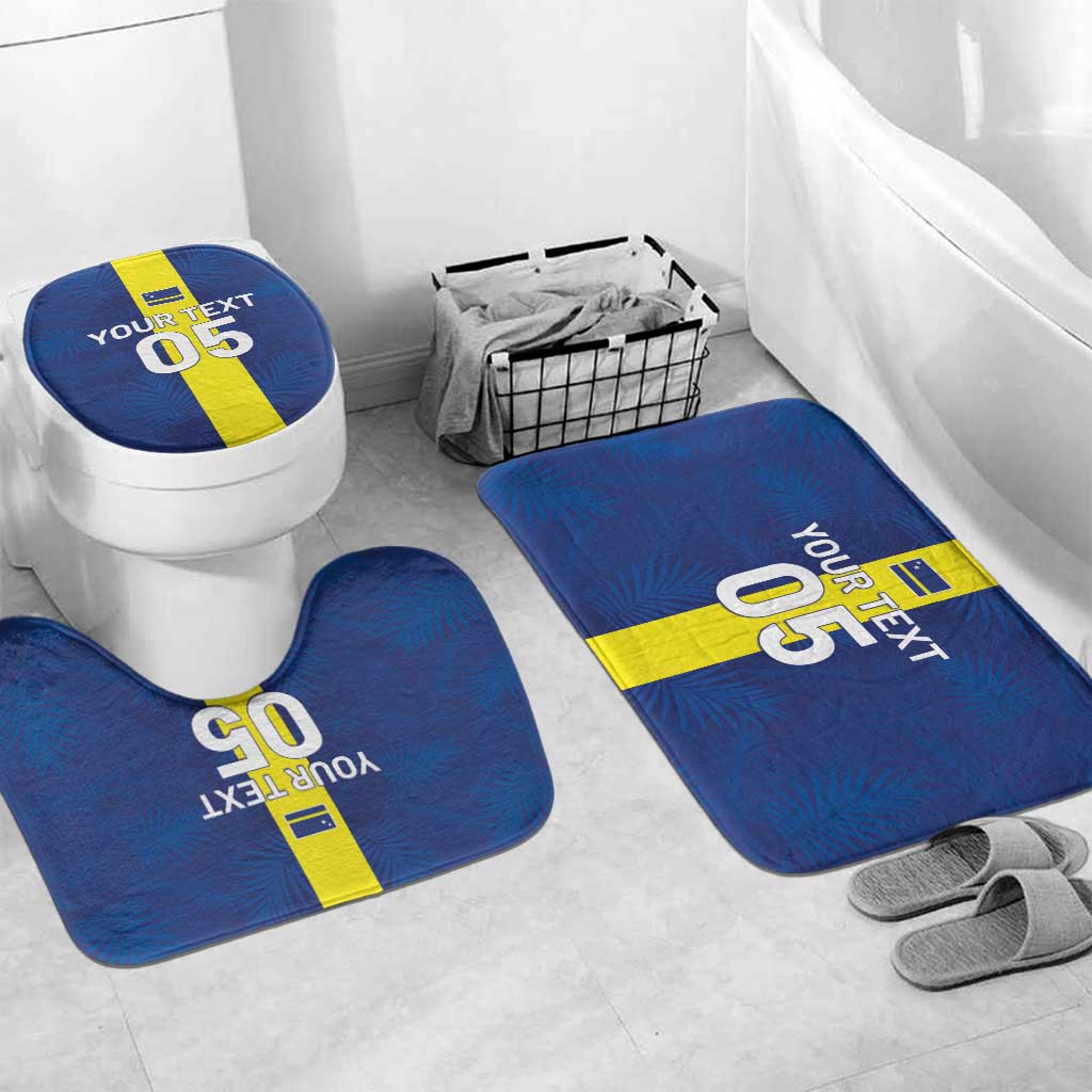 Custom Curacao Football Bathroom Set Go Champions Flag Style - Wonder Print Shop