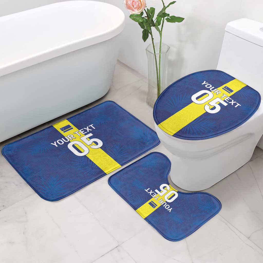 Custom Curacao Football Bathroom Set Go Champions Flag Style - Wonder Print Shop