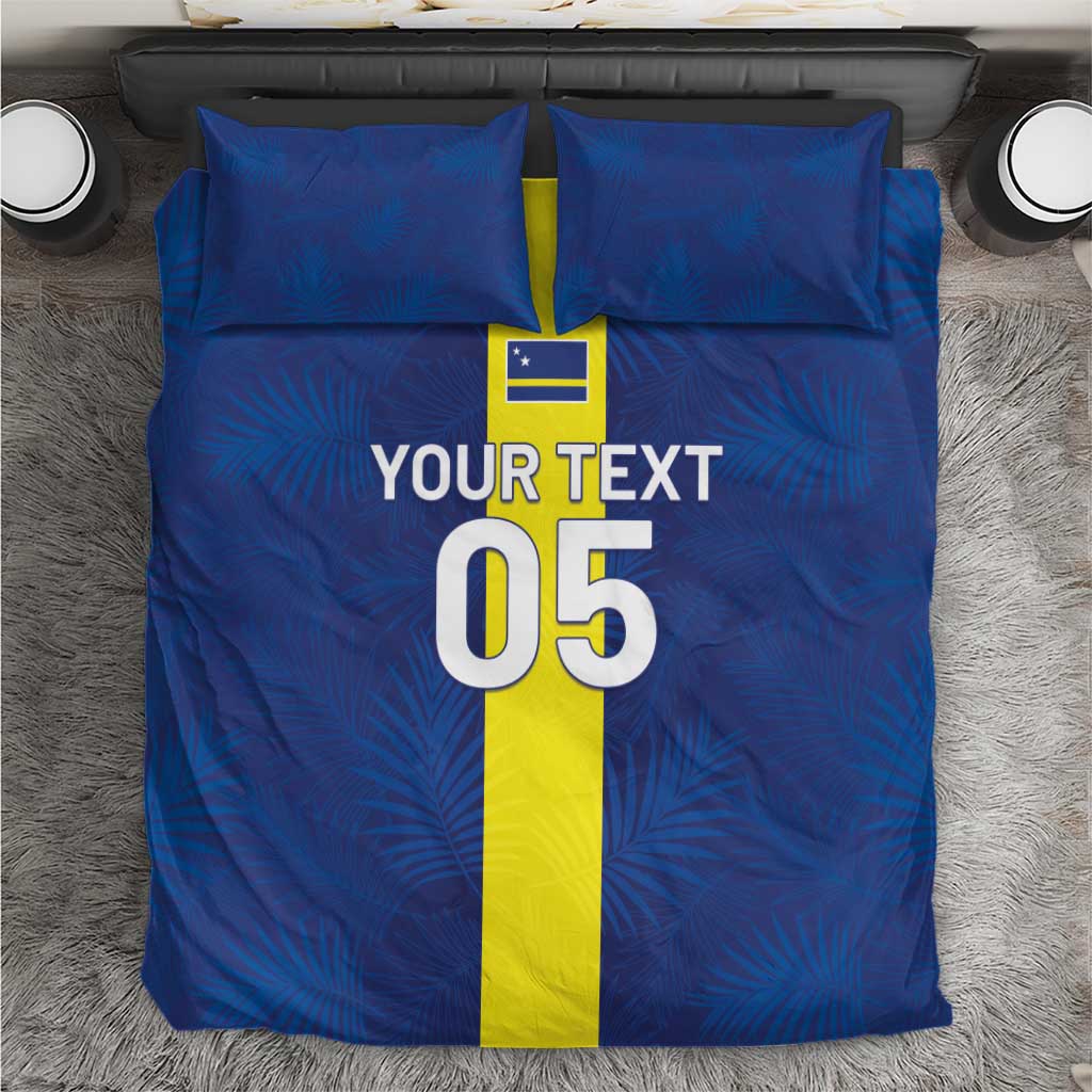 Custom Curacao Football Bedding Set Go Champions Flag Style - Wonder Print Shop