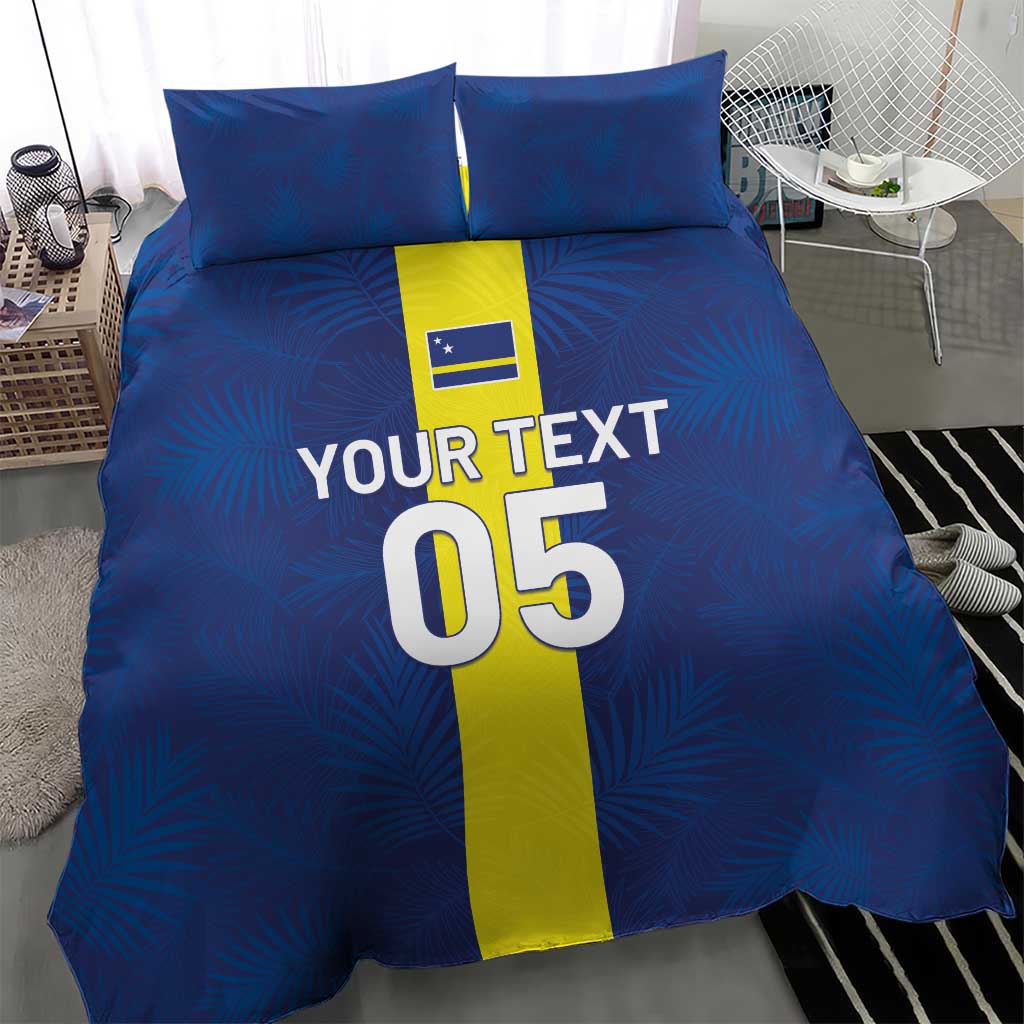 Custom Curacao Football Bedding Set Go Champions Flag Style - Wonder Print Shop