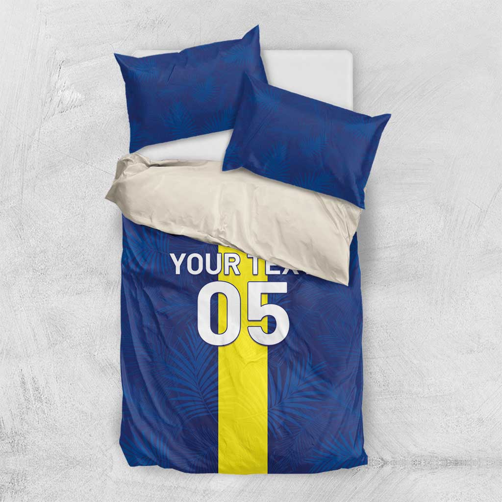 Custom Curacao Football Bedding Set Go Champions Flag Style - Wonder Print Shop