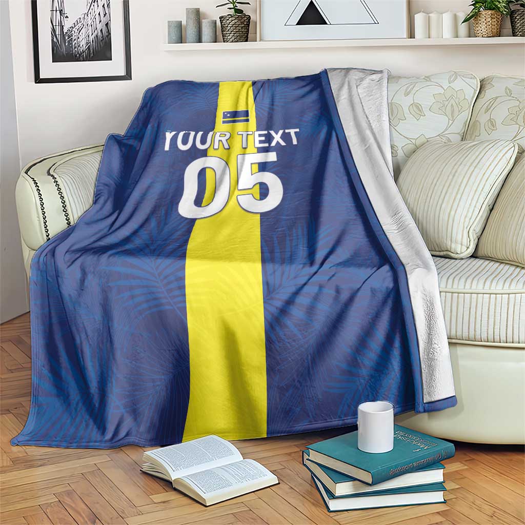 Custom Curacao Football Blanket Go Champions Flag Style - Wonder Print Shop
