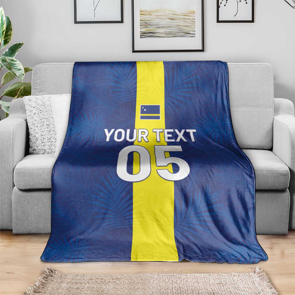 Custom Curacao Football Blanket Go Champions Flag Style - Wonder Print Shop