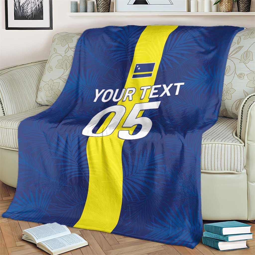 Custom Curacao Football Blanket Go Champions Flag Style - Wonder Print Shop