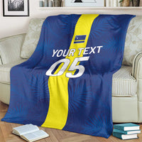 Custom Curacao Football Blanket Go Champions Flag Style - Wonder Print Shop