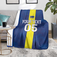 Custom Curacao Football Blanket Go Champions Flag Style - Wonder Print Shop