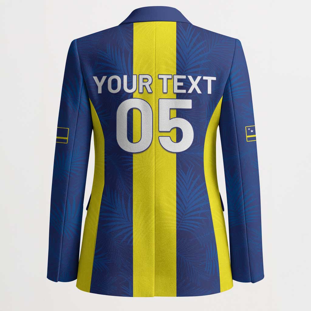 Custom Curacao Football Blazer Go Champions Flag Style - Wonder Print Shop