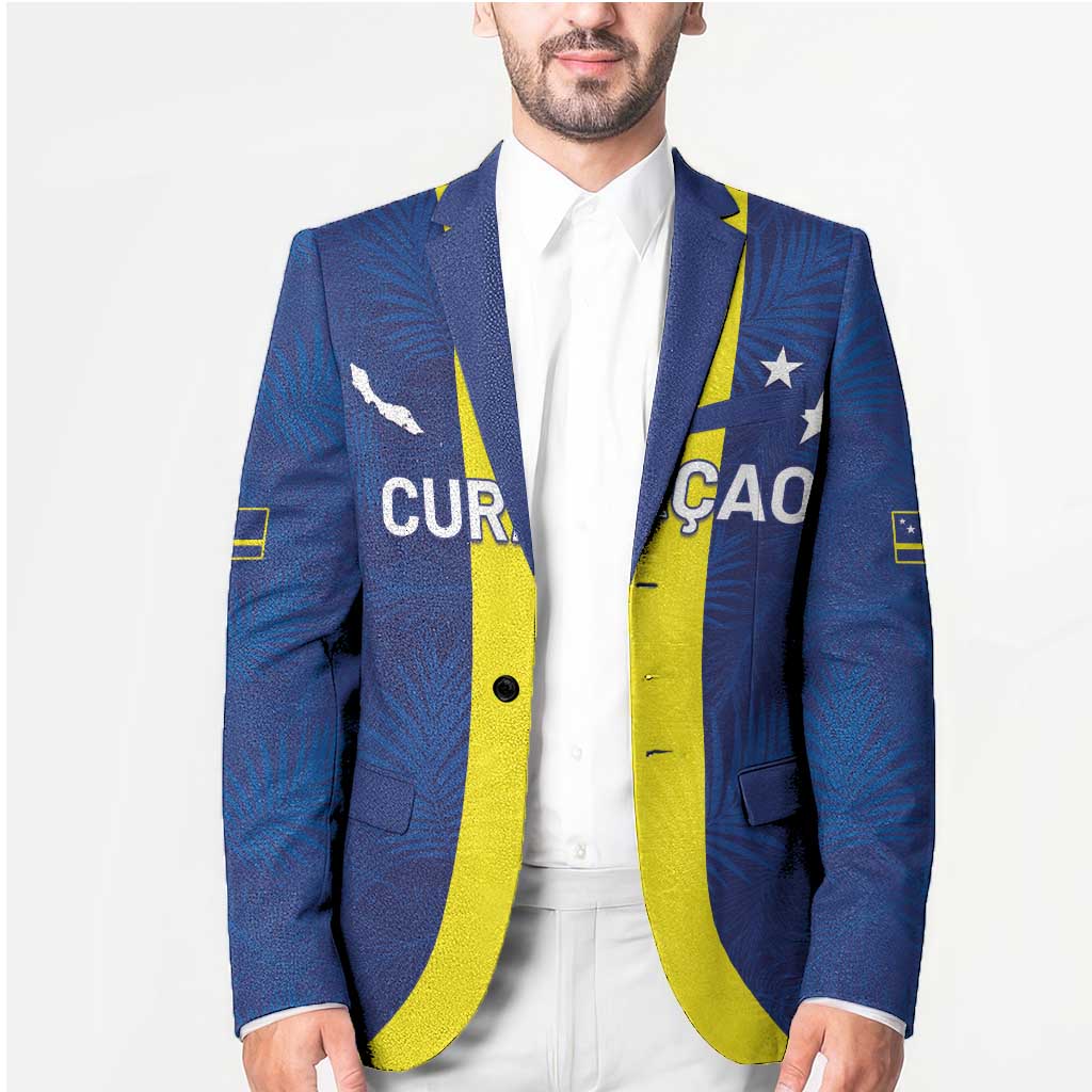 Custom Curacao Football Blazer Go Champions Flag Style - Wonder Print Shop