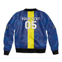 Custom Curacao Football Bomber Jacket Go Champions Flag Style - Wonder Print Shop