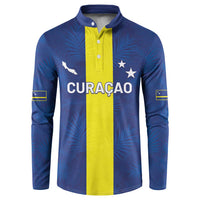 Custom Curacao Football Button Sweatshirt Go Champions Flag Style - Wonder Print Shop