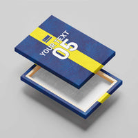 Custom Curacao Football Canvas Wall Art Go Champions Flag Style - Wonder Print Shop