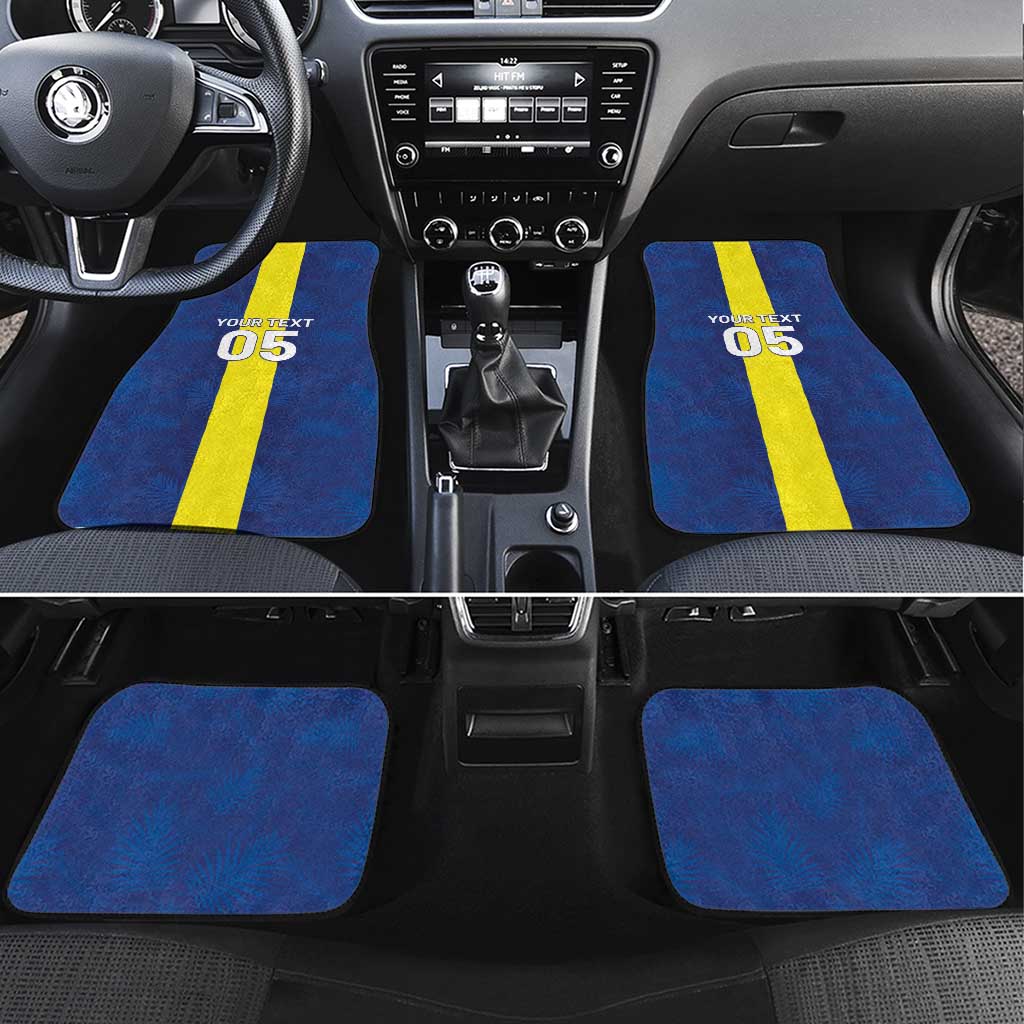 Custom Curacao Football Car Mats Go Champions Flag Style - Wonder Print Shop