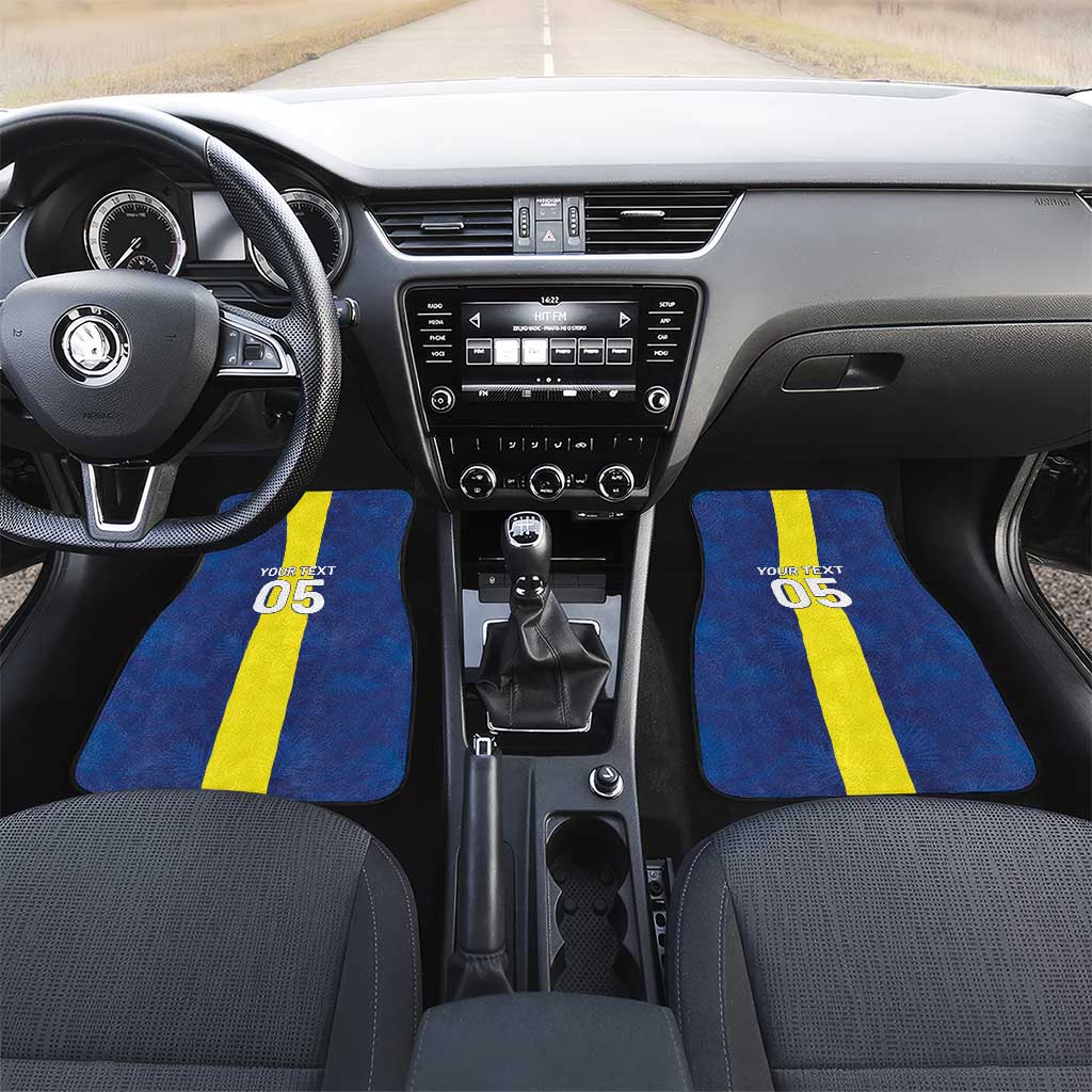 Custom Curacao Football Car Mats Go Champions Flag Style - Wonder Print Shop