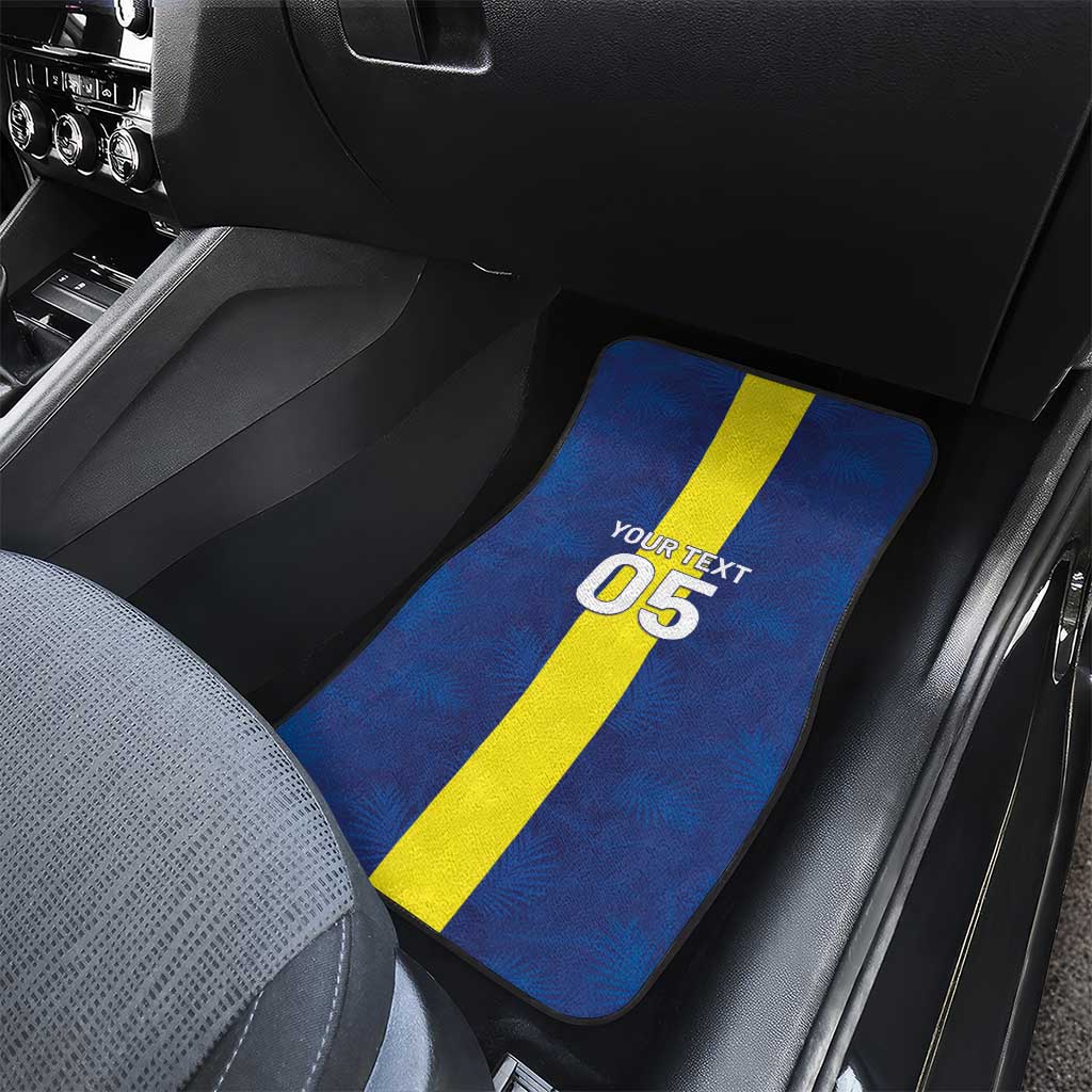 Custom Curacao Football Car Mats Go Champions Flag Style - Wonder Print Shop