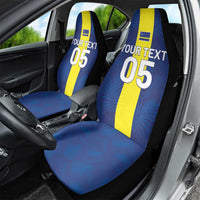 Custom Curacao Football Car Seat Cover Go Champions Flag Style - Wonder Print Shop