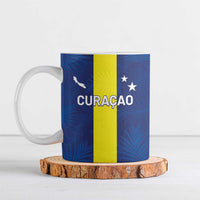 Custom Curacao Football Ceramic Mug Go Champions Flag Style - Wonder Print Shop