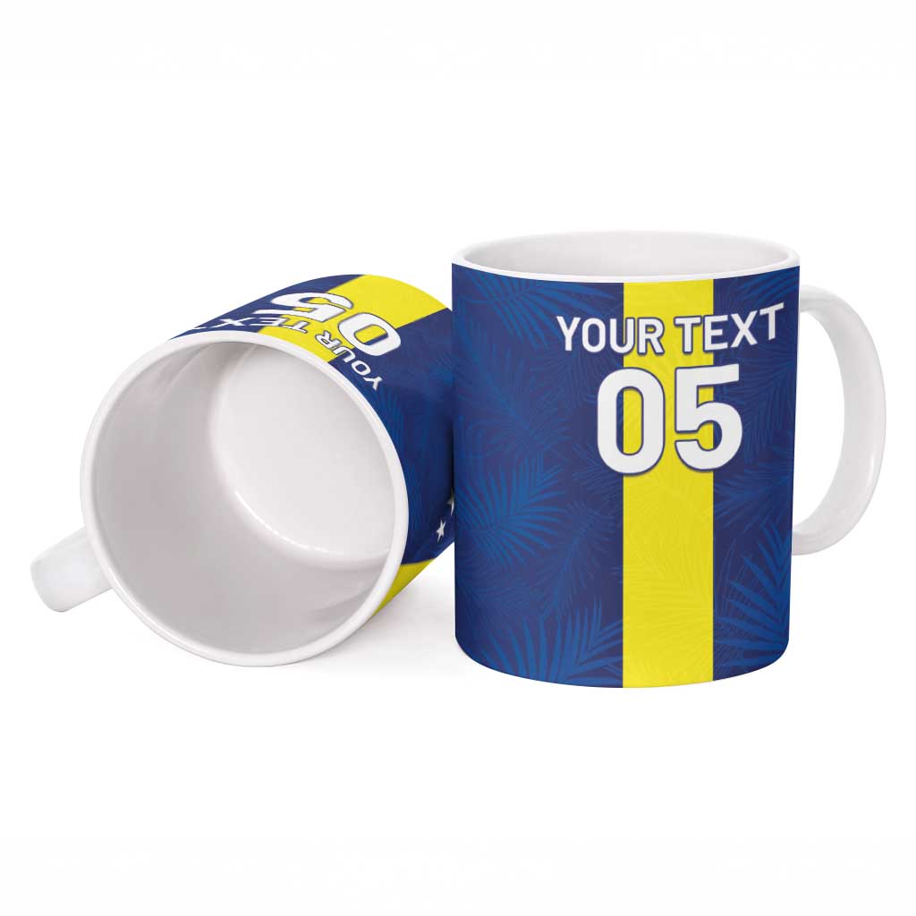 Custom Curacao Football Ceramic Mug Go Champions Flag Style - Wonder Print Shop