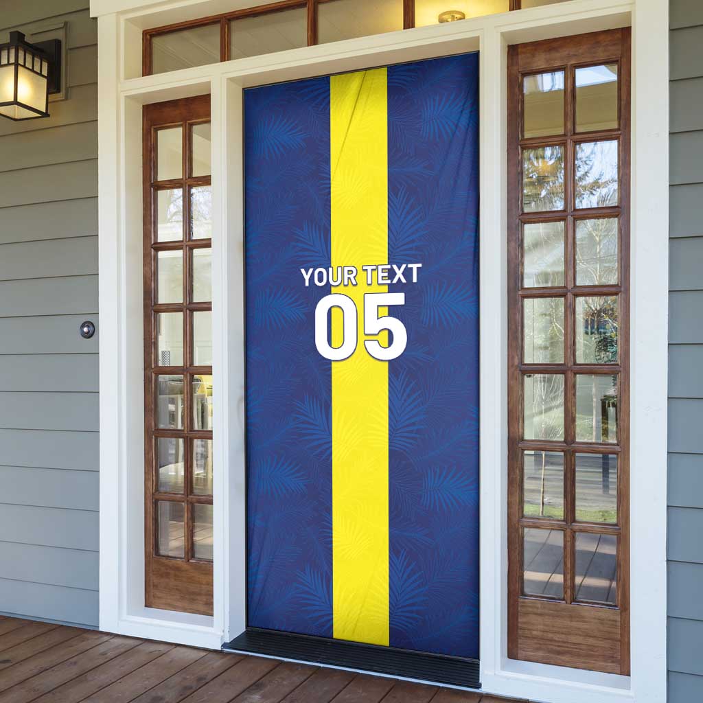 Custom Curacao Football Door Cover Go Champions Flag Style - Wonder Print Shop
