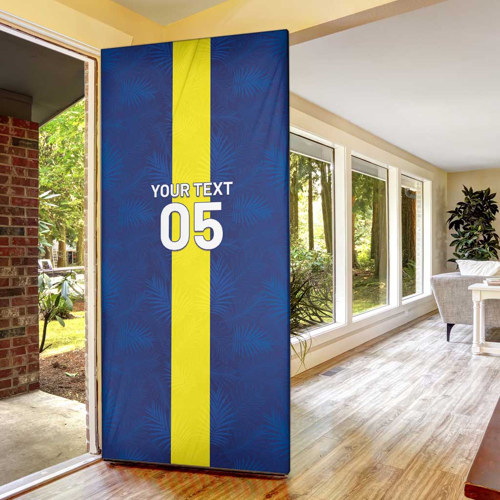 Custom Curacao Football Door Cover Go Champions Flag Style - Wonder Print Shop