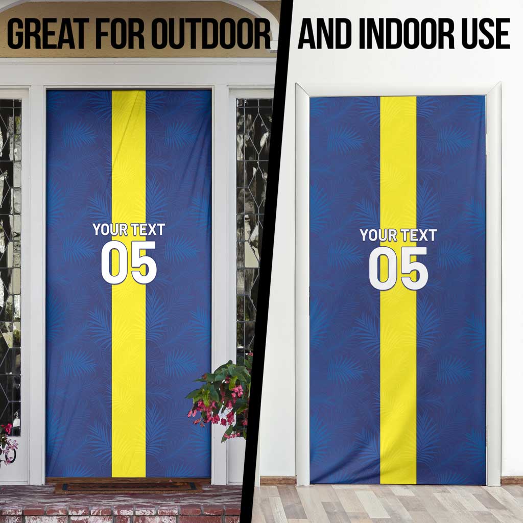 Custom Curacao Football Door Cover Go Champions Flag Style - Wonder Print Shop