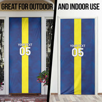Custom Curacao Football Door Cover Go Champions Flag Style - Wonder Print Shop