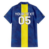 Custom Curacao Football Family Matching Short Sleeve Bodycon Dress and Hawaiian Shirt Go Champions Flag Style - Wonder Print Shop