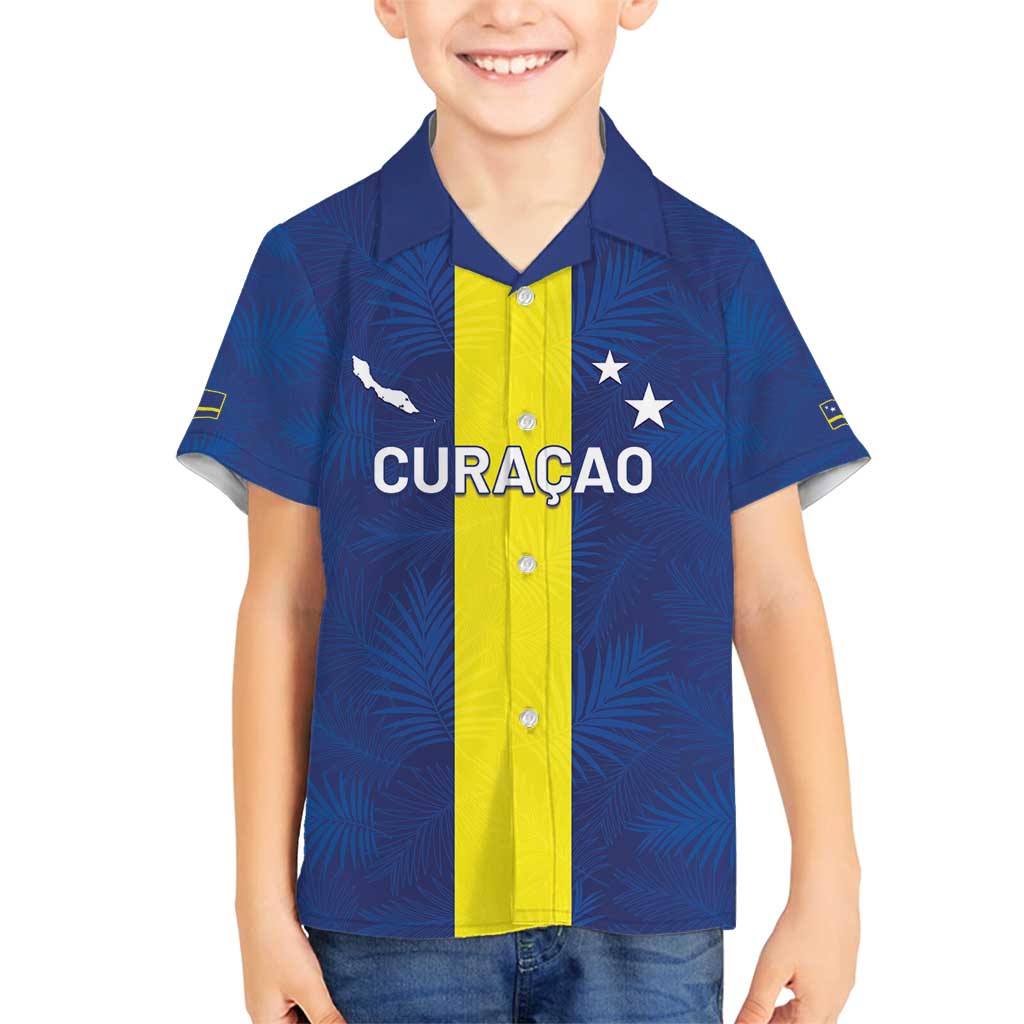 Custom Curacao Football Family Matching Summer Maxi Dress and Hawaiian Shirt Go Champions Flag Style - Wonder Print Shop