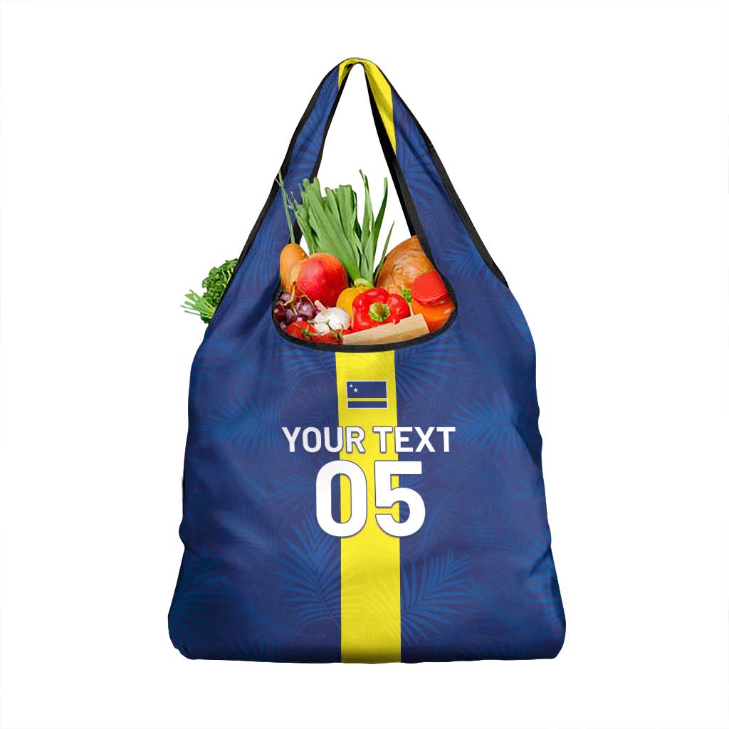 Custom Curacao Football Grocery Bag Go Champions Flag Style - Wonder Print Shop