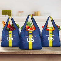 Custom Curacao Football Grocery Bag Go Champions Flag Style - Wonder Print Shop