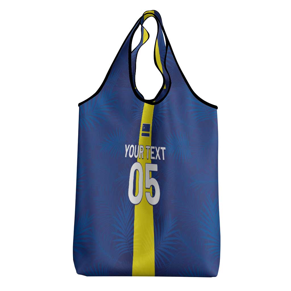 Custom Curacao Football Grocery Bag Go Champions Flag Style - Wonder Print Shop